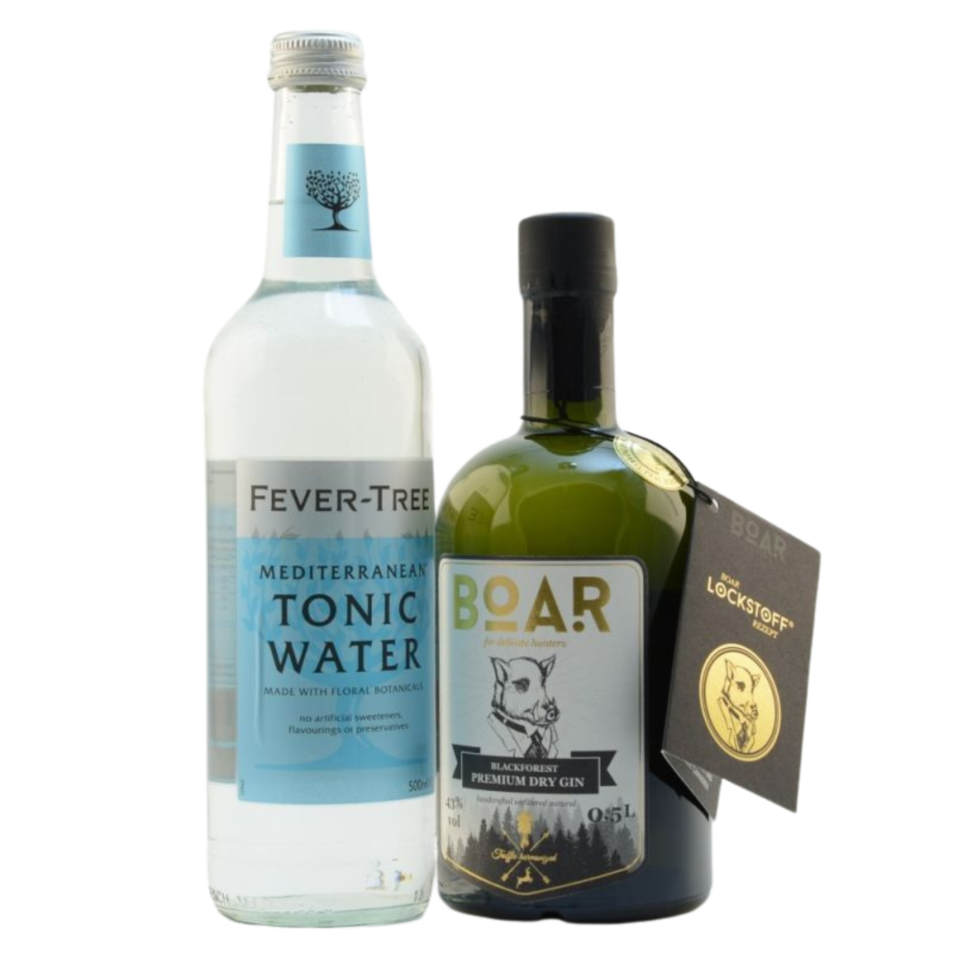 BOAR Premium Dry Trüffel Gin & Fever Tree Mediterranean Tonic Set