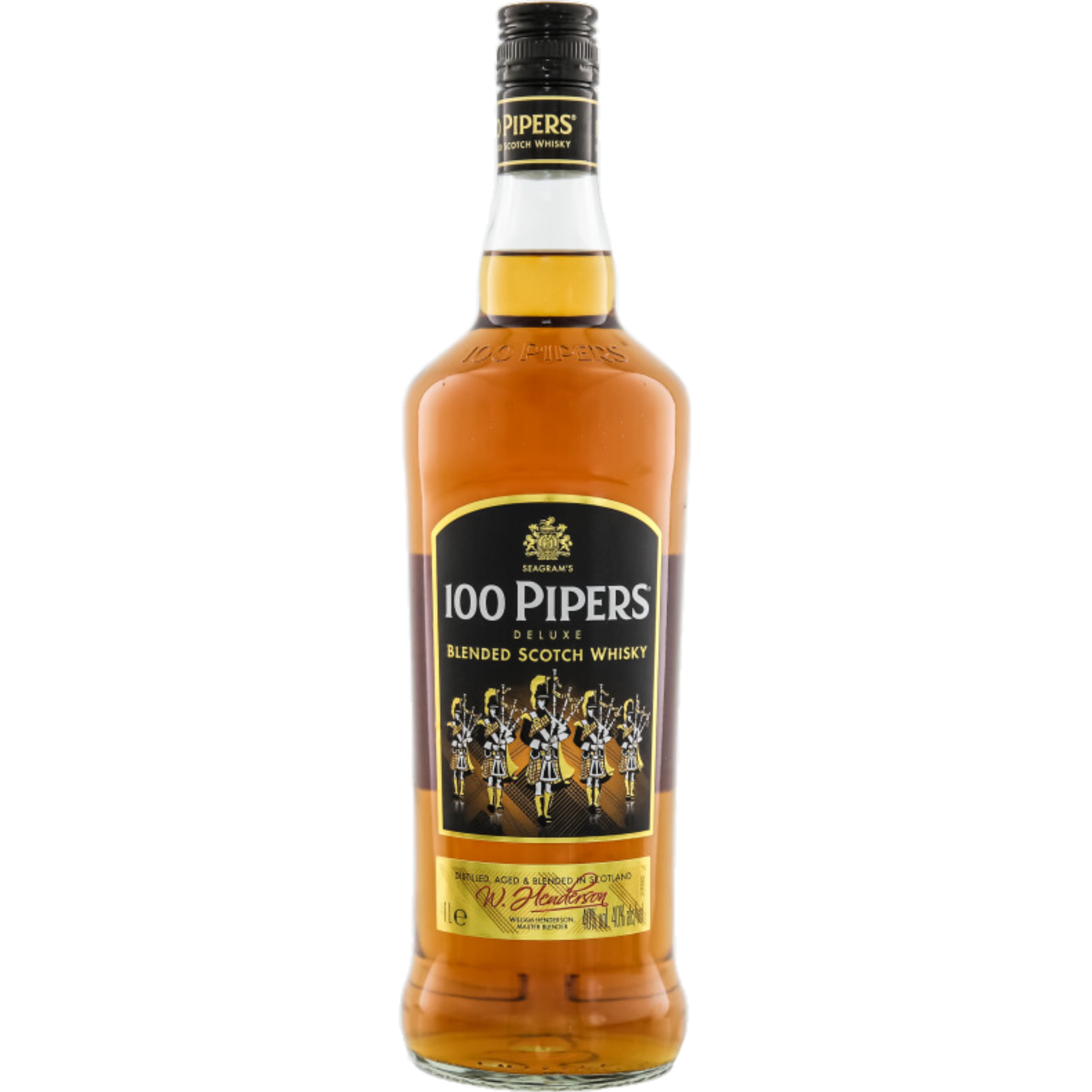 Seagrams 100 Pipers Deluxe Scotch Whisky