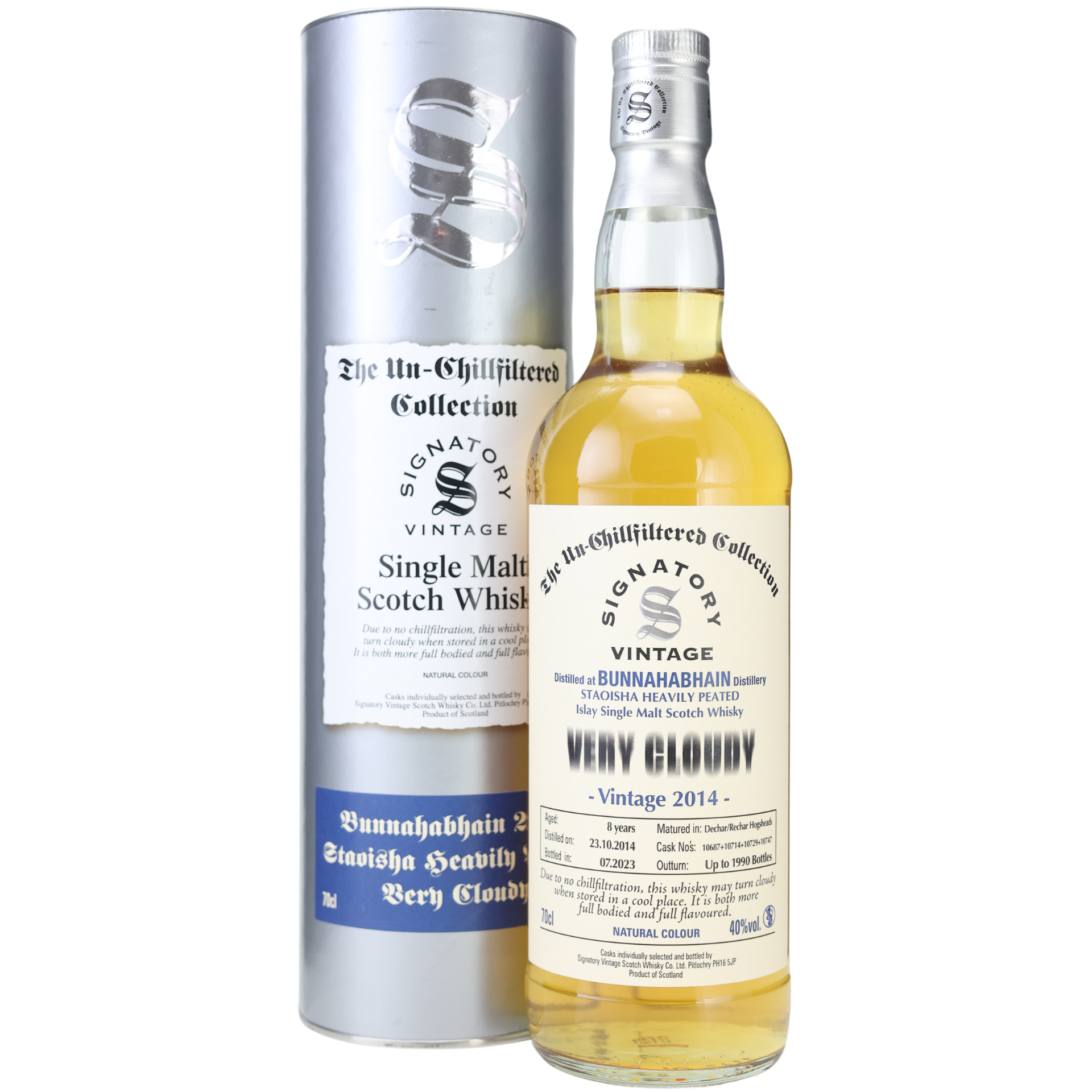 Signatory Vintage Bunnahabhain Staoisha Very Cloudy 2014/2023 Whisky