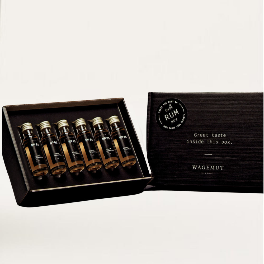 Wagemut Rum Tasting Box inkl. Video Tasting