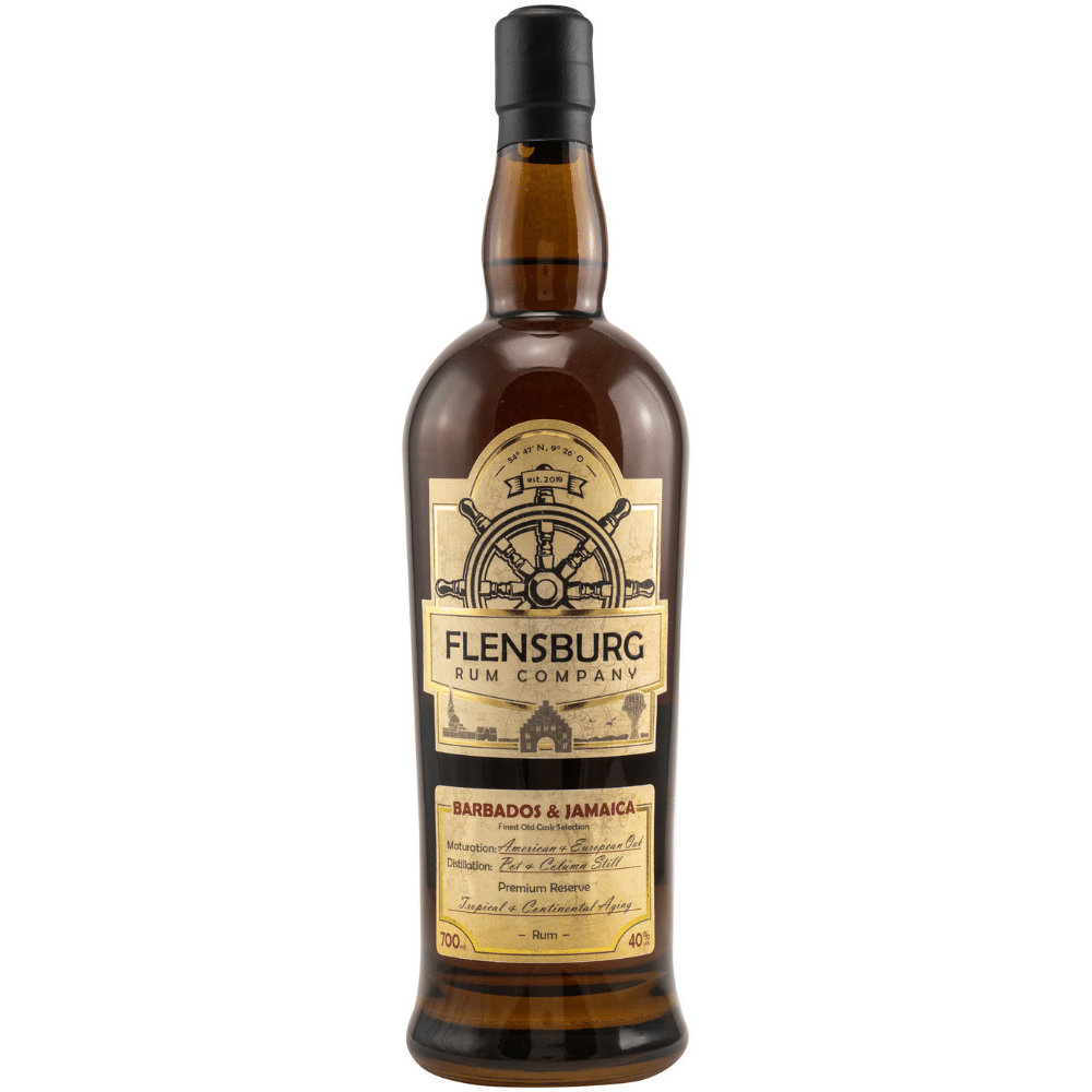 Flensburg Rum Company Barbados & Jamaica Rum 40% 0,7l - alte Version
