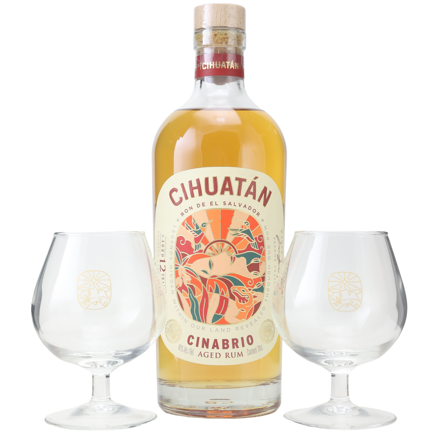 Ron Cihuatan Cinabrio Rum + 2 Gläser Gratis