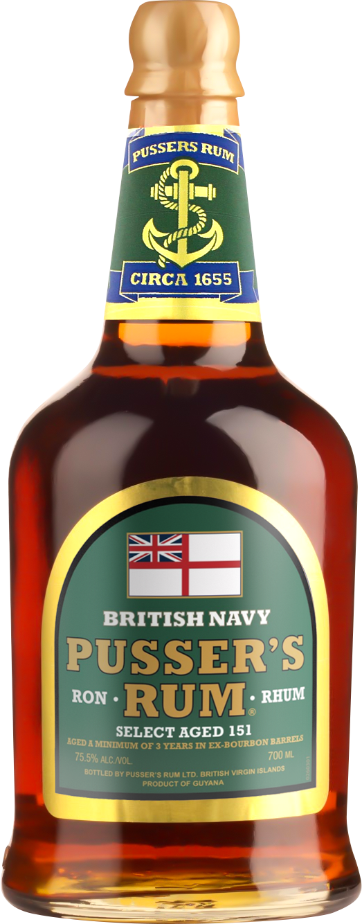 
Pussers British Navy Rum Green Label Overproof
