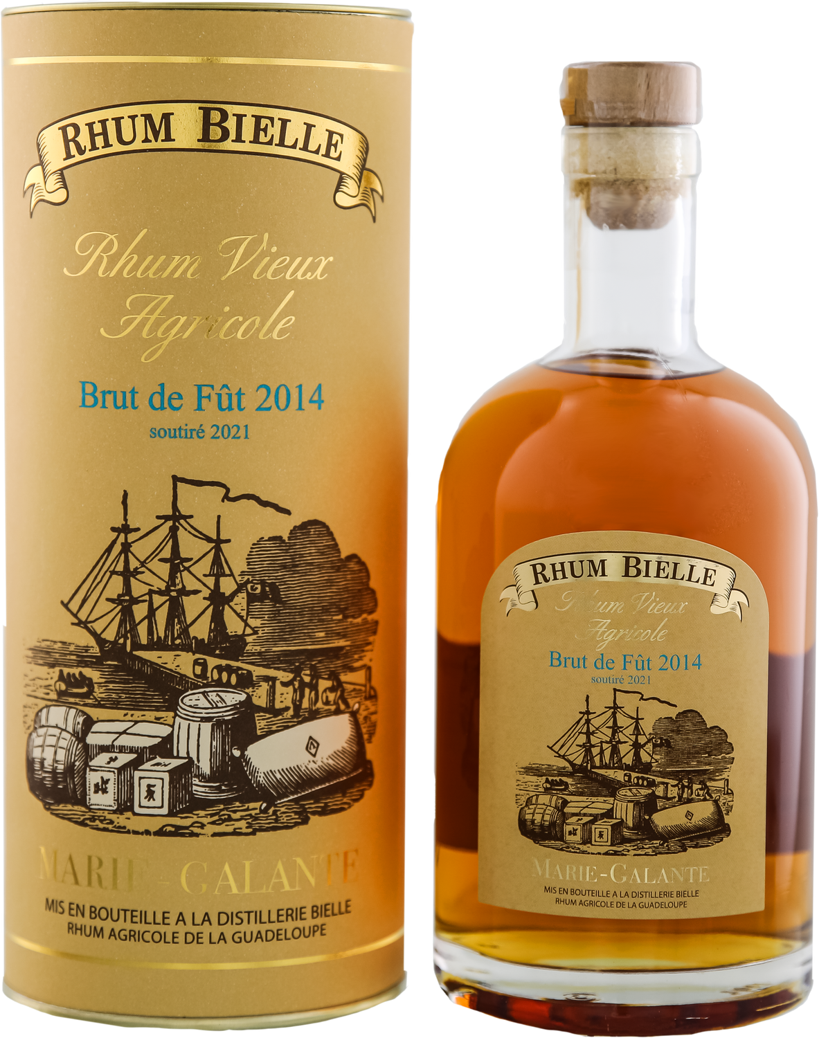 Rhum Bielle Vieux Agricole 2014 Brut de Fut