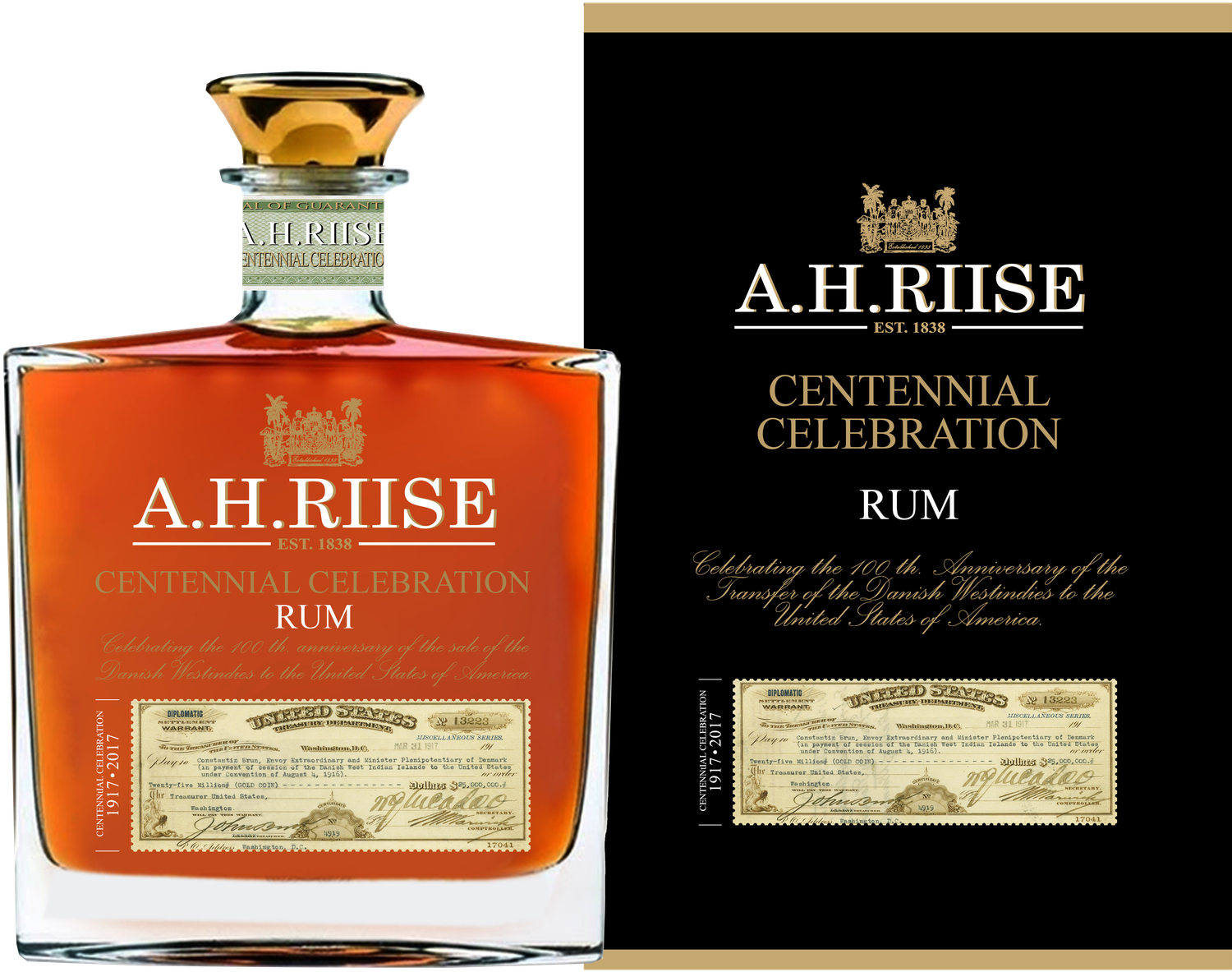 A.H. Riise Centennial Celebration Rum