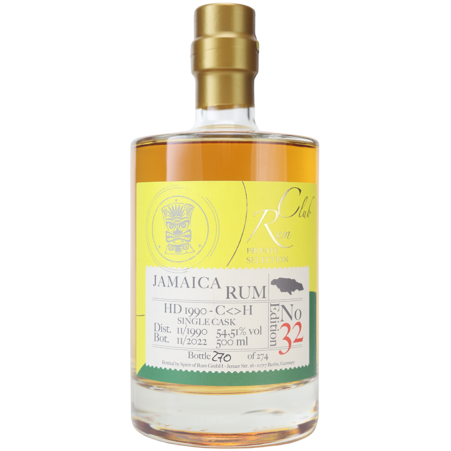 Rumclub Private Selection Ed.32 Jamaica HD 1990 Rum