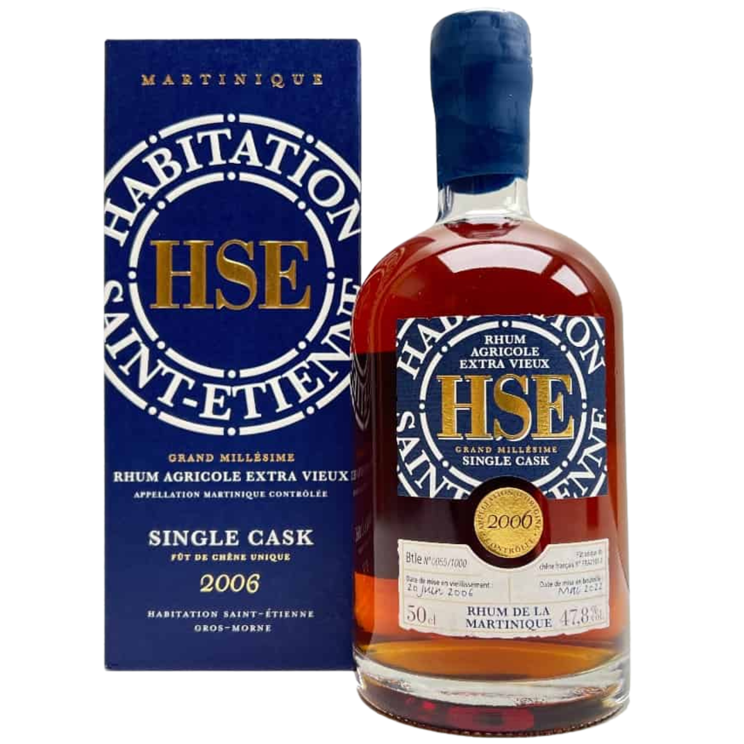 H.S.E. Rhum Agricole Extra Vieux 2006 Single Cask