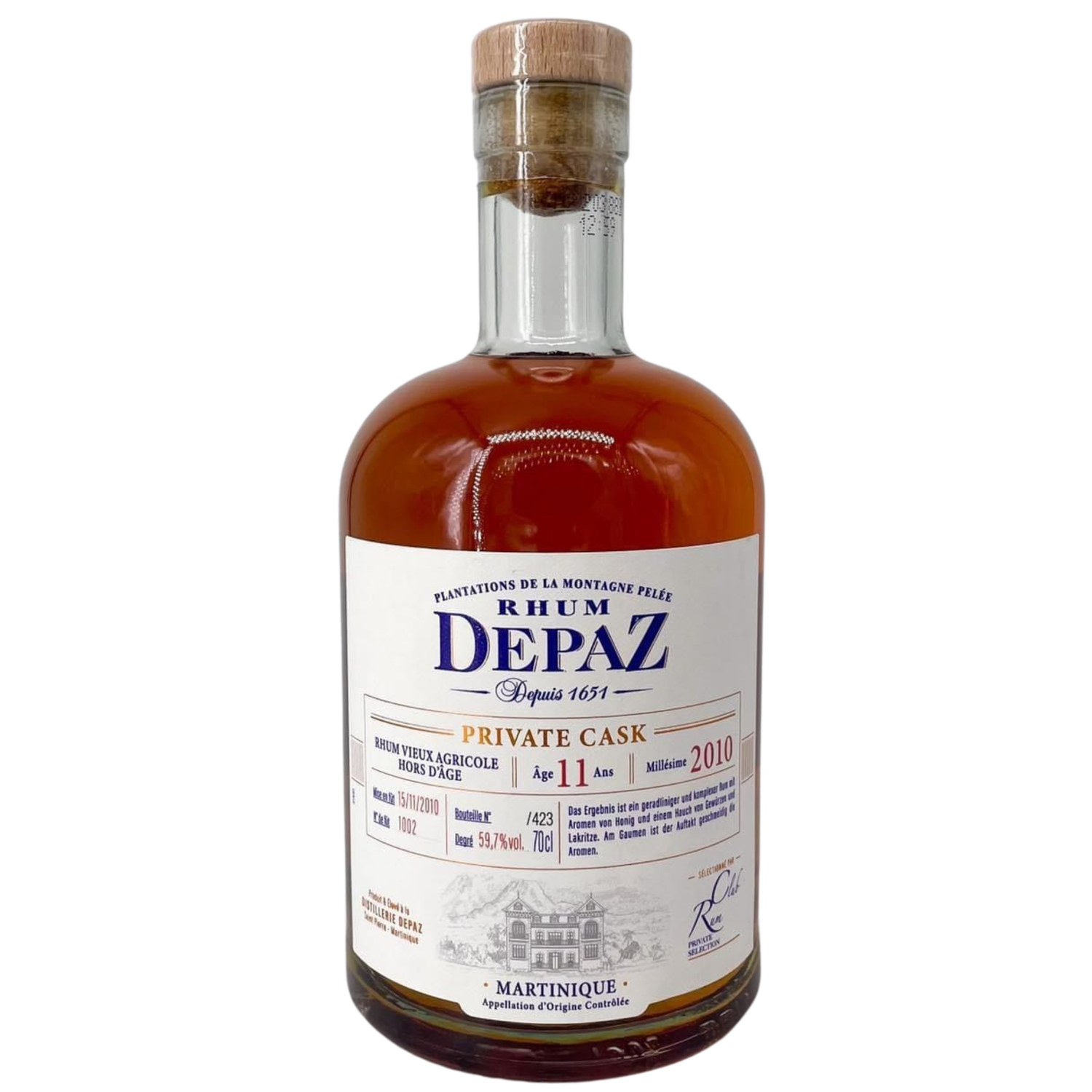 Rumclub Private Selection Depaz Private Cask