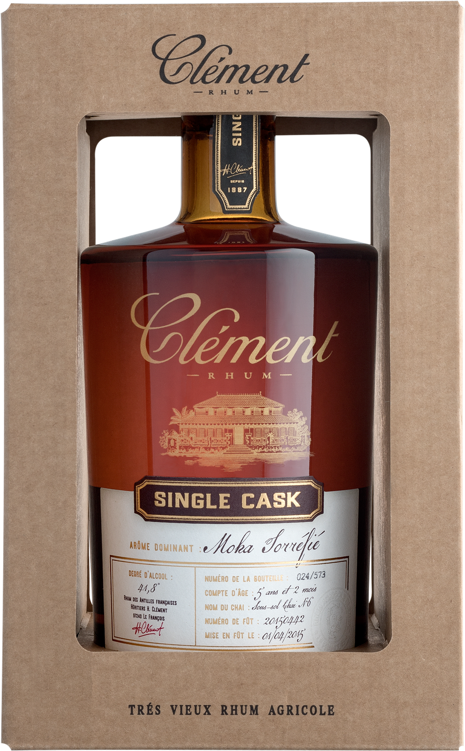 Clement Rhum Single Cask Moka Torréfié