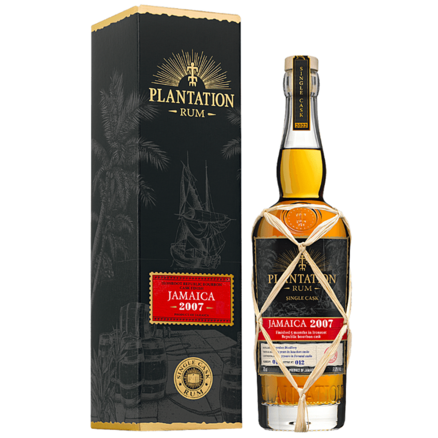 Plantation Rum Single Cask Collection 2022 Jamaica 2007 Ironroot Republic Bourbon Cask Finish