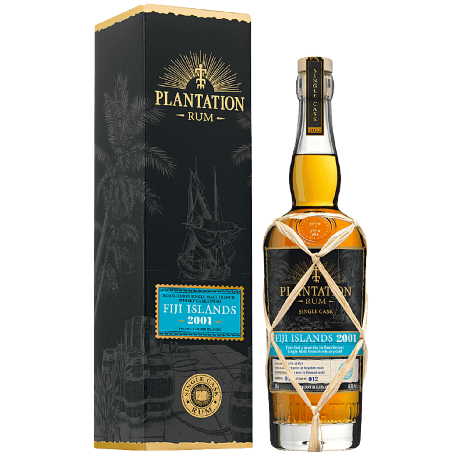 Plantation Rum Single Cask Collection 2022 Fiji 2001 Rozelieures Fume Cask Finish