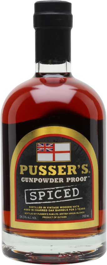 Pussers British Navy Rum Gunpowder Proof Spiced