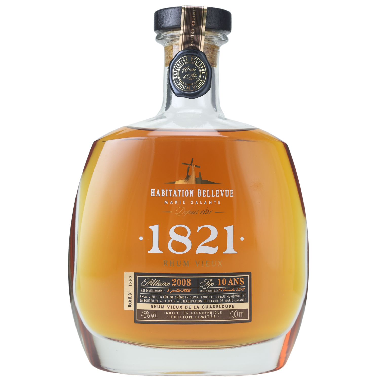 Bellevue 1821 Carafe 10 Jahre