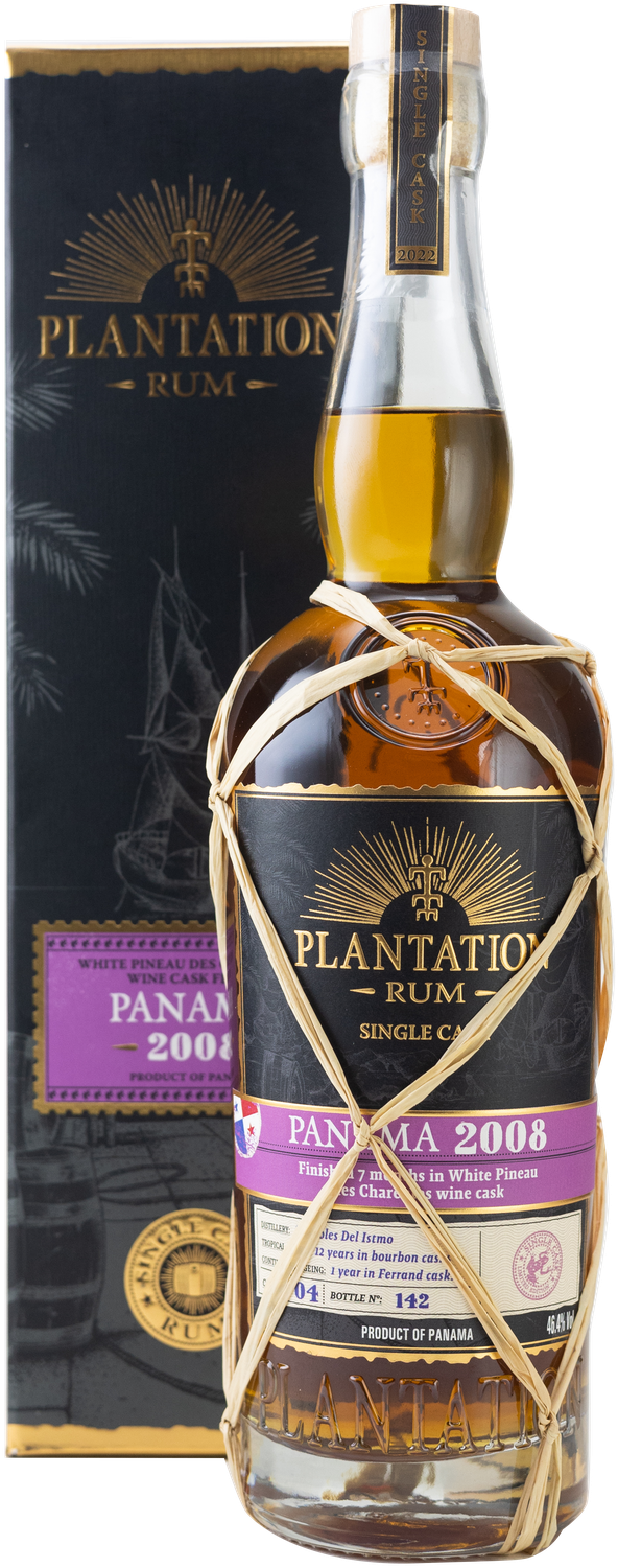 Plantation Rum Single Cask Panama 2008 White Pineau de Charentes Wine Cask Finsih