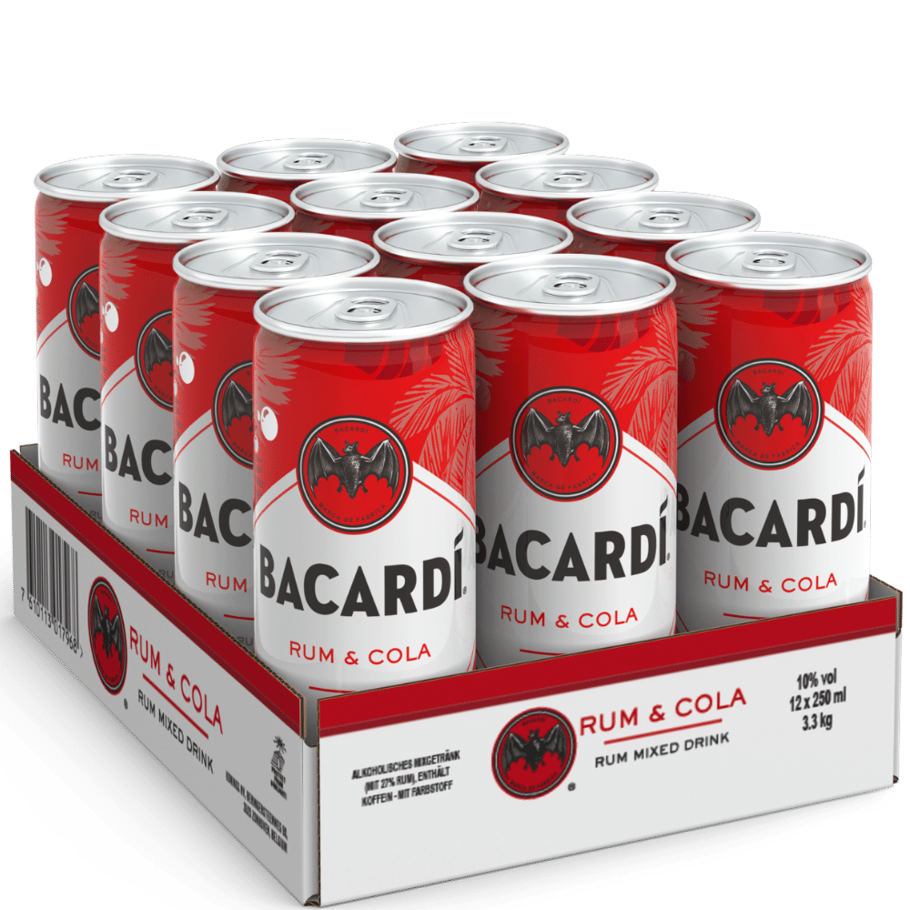 Bacardi & Cola 12x0,25l Dose